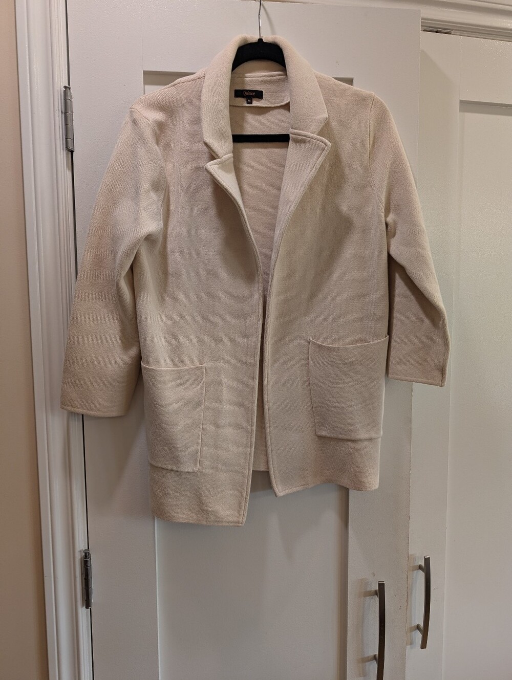 Quince Organic Cotton Knit Blazer,M
